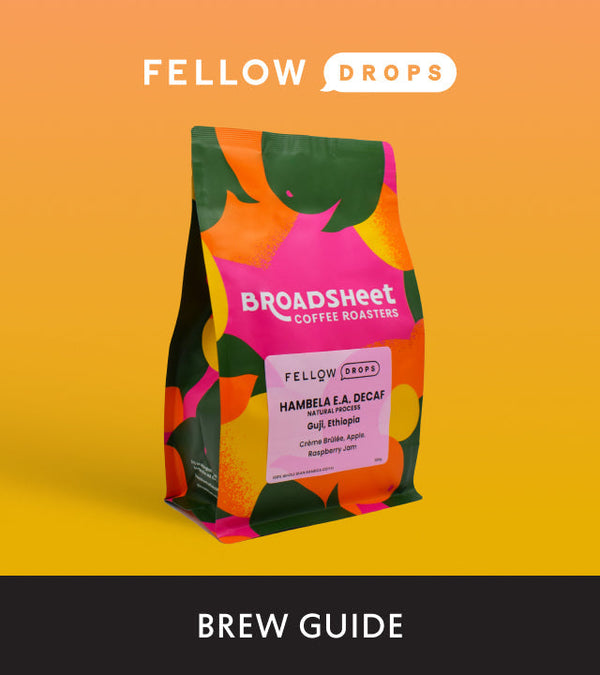 Fellow's Take on Hambela EA Decaf by Broadsheet | Brew Recipe