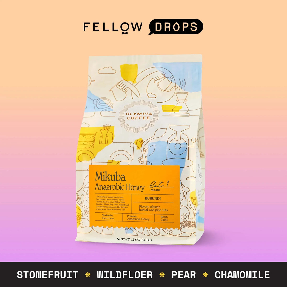Mikuba Anaerobic Honey - Mikuba Anaerobic Honey - 12 oz | Fellow