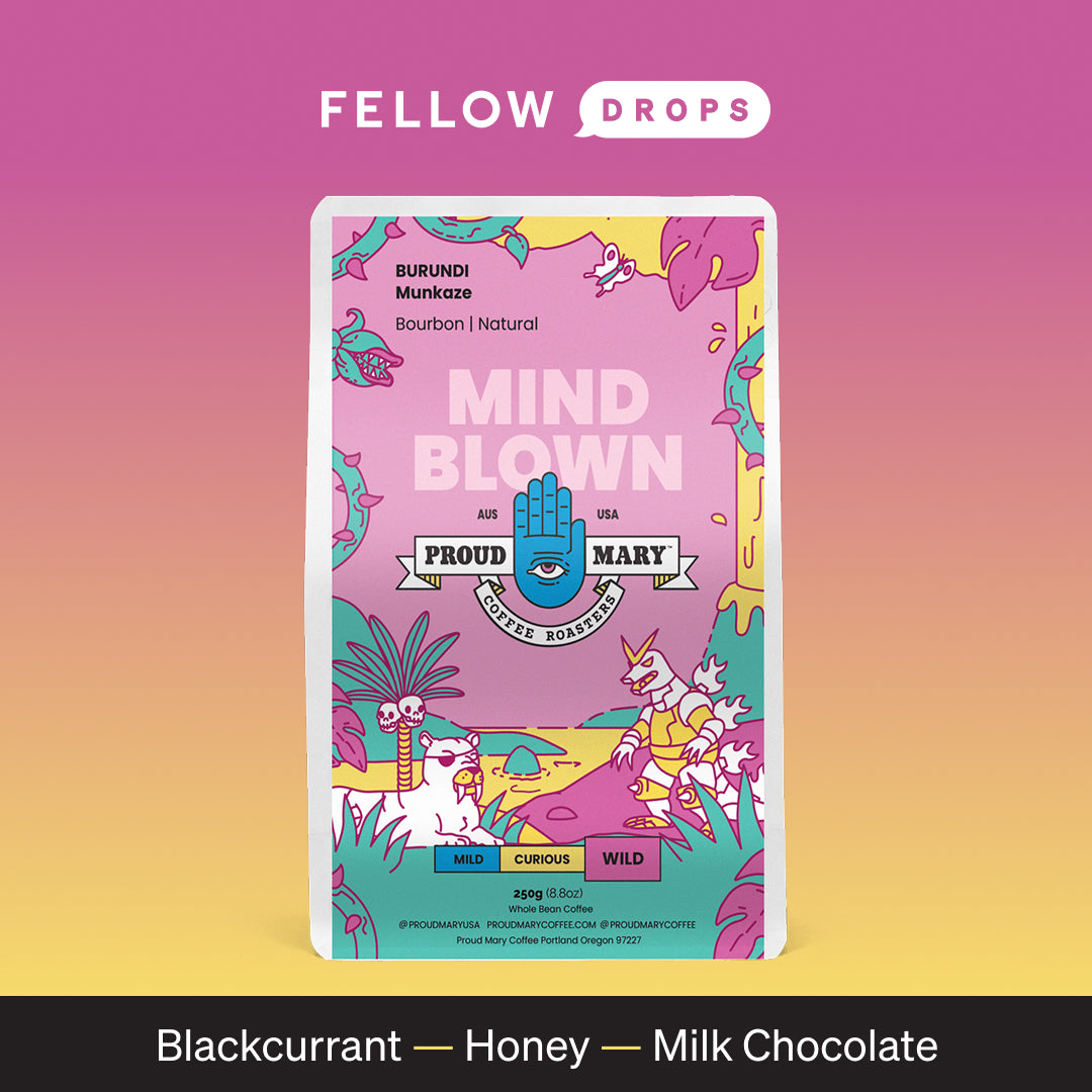 Munkaze Mind Blown by Proud Mary: blackcurrant, honey & milk choc from Burundi (natural).