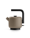 Fellow Clyde Electric Kettle in Malted Chocolate with a 1.5 L capacity, black handle and base.