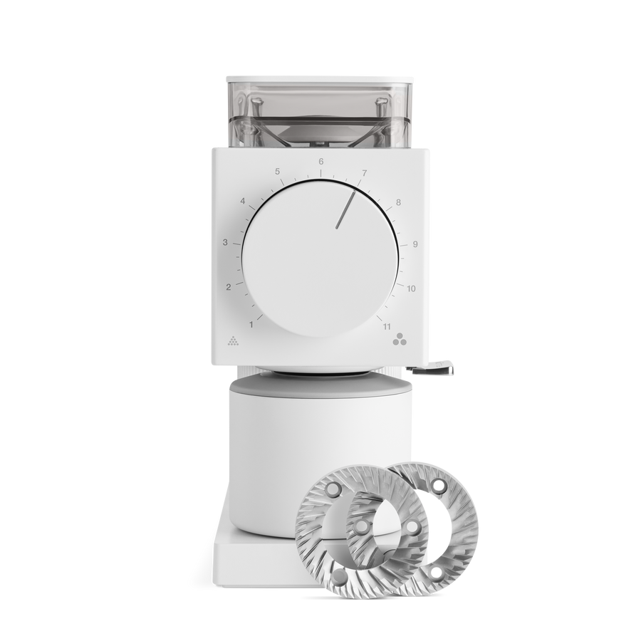 Matte White / Gen 2 Brew Burrs - media