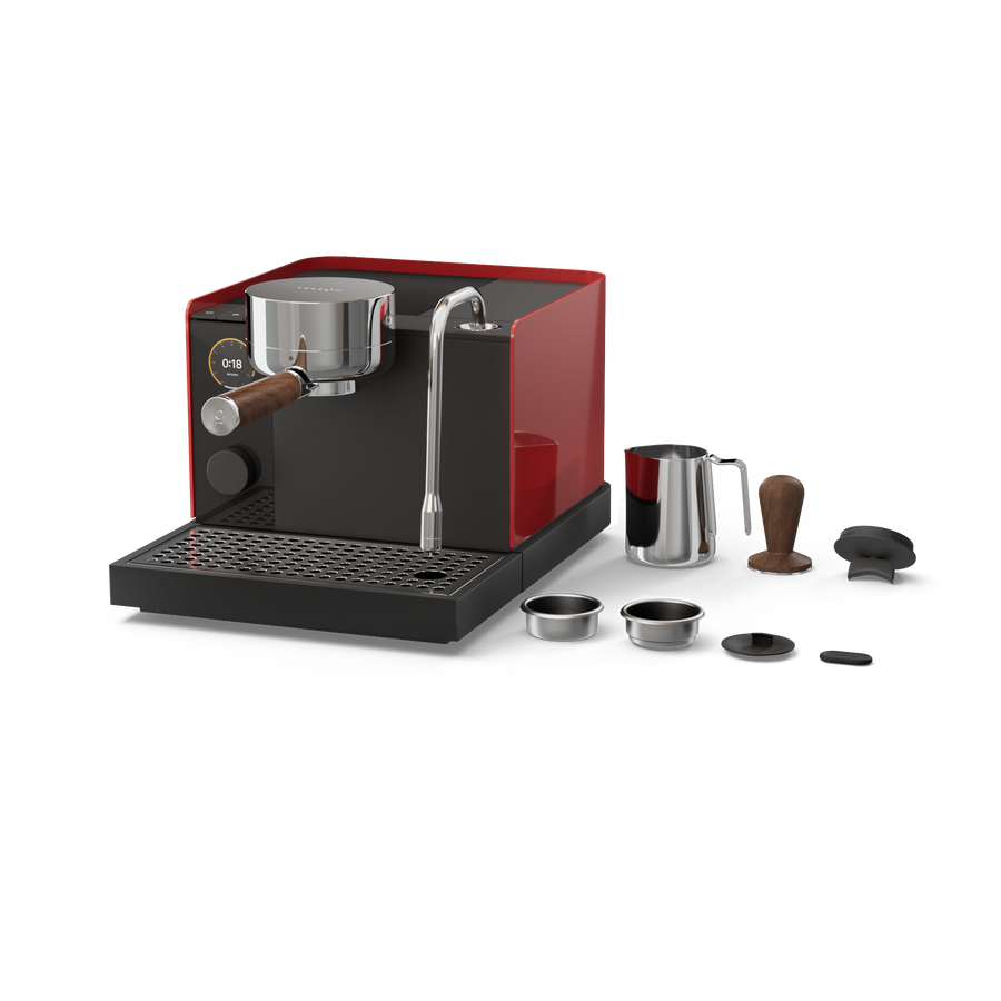 Cherry Red + Walnut - media