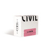 White box of La Union Blend by Civil Coffee Store on a plain background.