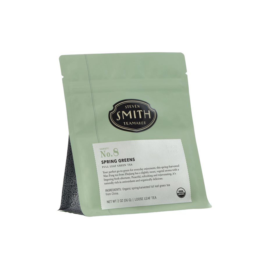 Organic Spring Greens - Organic Spring Greens - 2oz (56g) / Single-origin Green Tea | Fellow - media