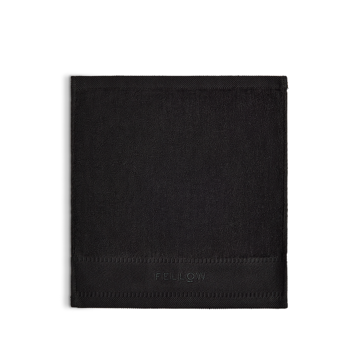 Fellow Espresso Barista Towel Set (3-Pack): black microfiber cloths for cleaning espresso machines.