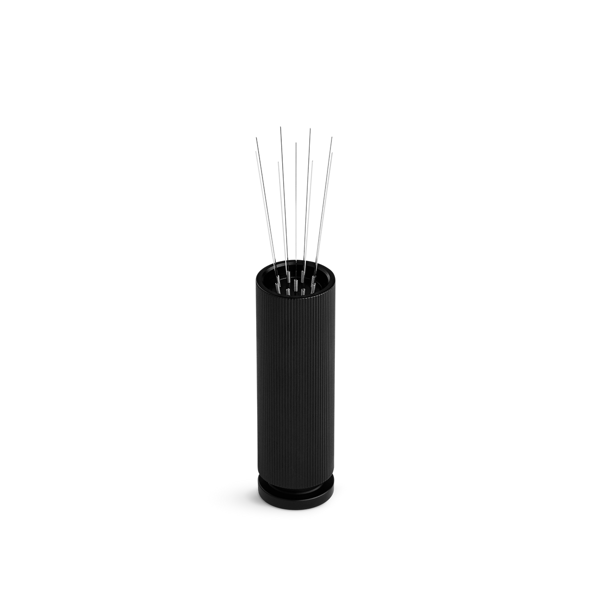 Fellow Espresso WDT Tool, black, holds incense sticks upright like an incense holder.