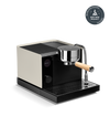 Fellow Espresso Series 1 in Sesame + Maple, wood portafilter and award badge in the corner.