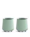 The Fellow Picnic Tumbler Set in Mint Chip features two rounded ceramic-coated tumblers.