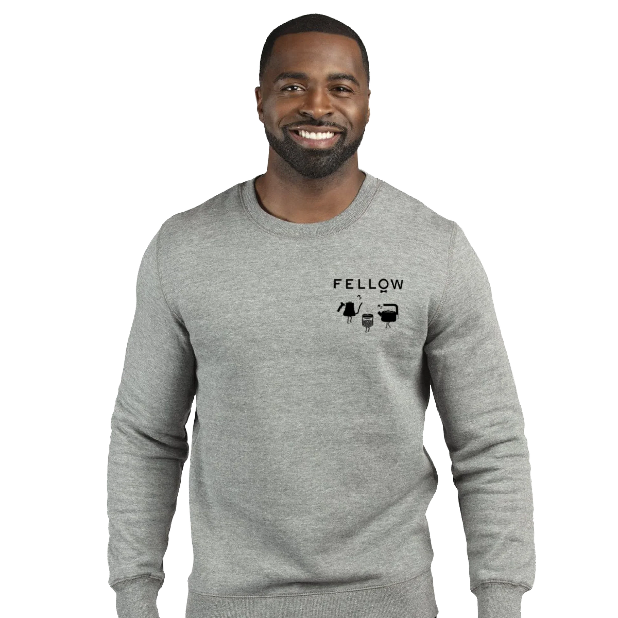 Fellow Logo Grey Crew - Fellow Logo Grey Crew - S / Grey | Fellow
