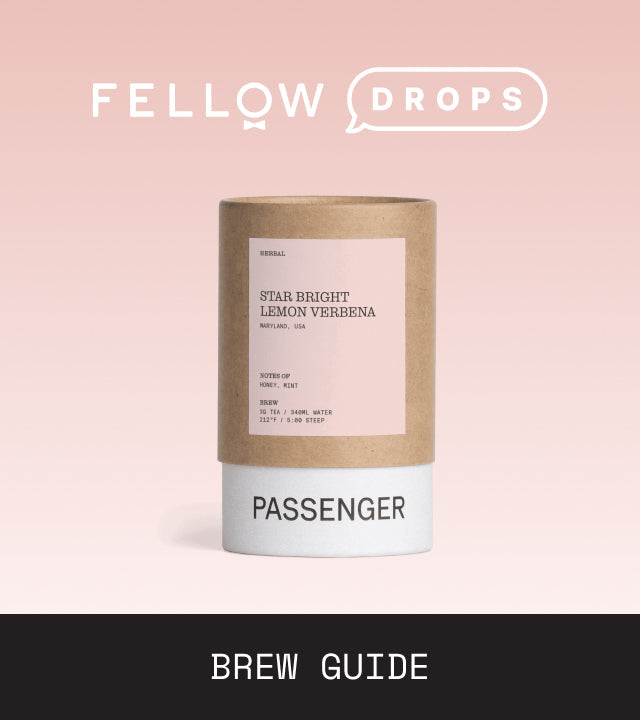 Fellow's Take on Passenger Star Bight Lemon Verbena Herbal Tea | Brew Recipe