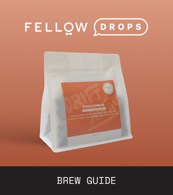 Fellow's Take on Driftaway Coffee Peach Cobbler | Brew Recipe