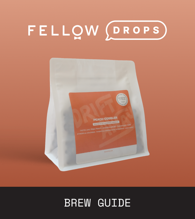 Fellow's Take on Driftaway Coffee Peach Cobbler | Brew Recipe