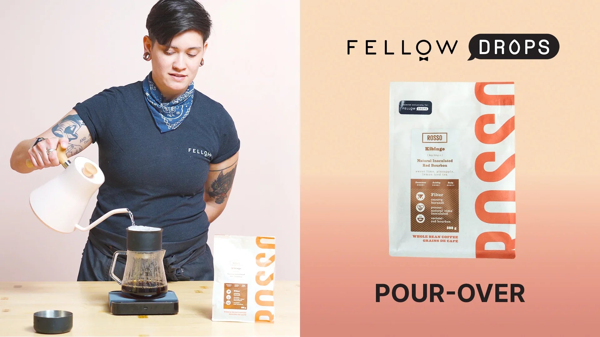 Fellow's Take on Kibingo Natural ‘Cima’ from Rosso | Pour-Over Brew Recipe | Fellow