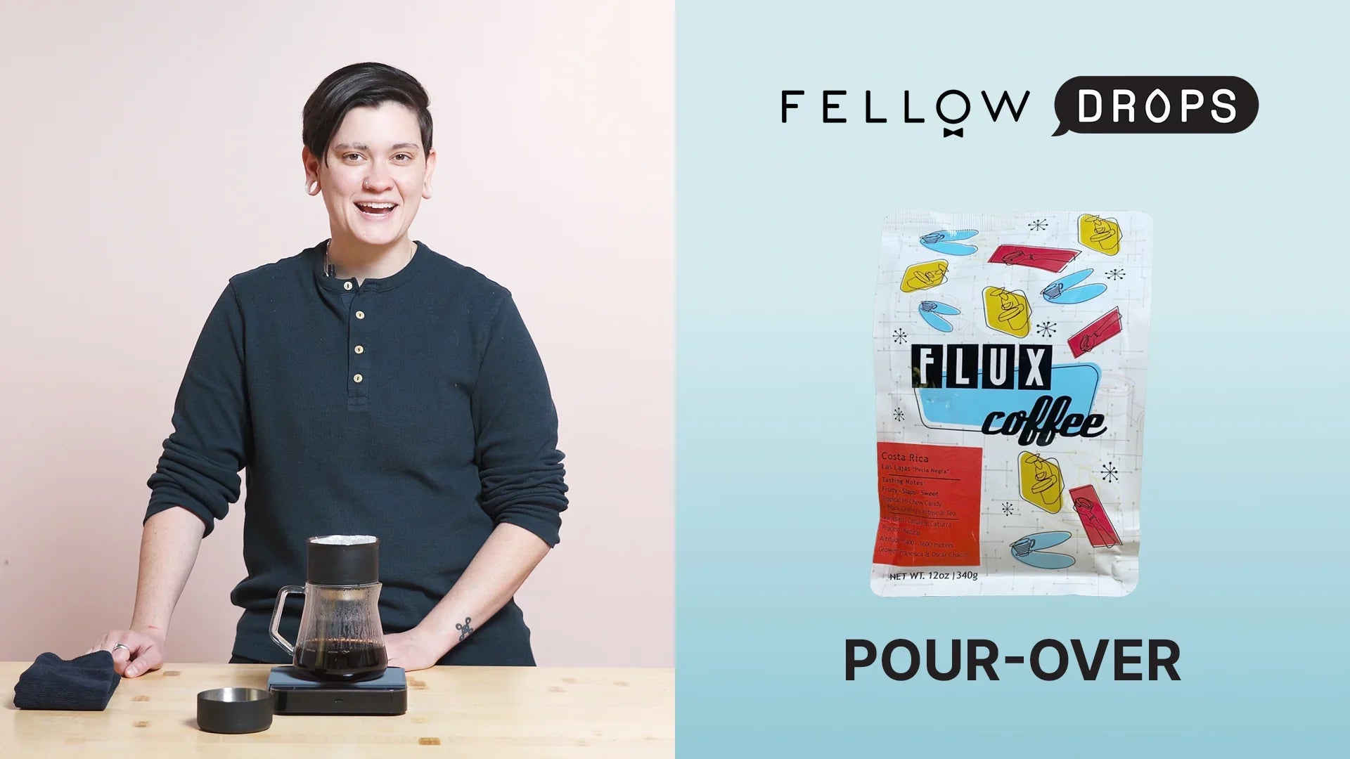 Fellow's Take on Costa Rica Las Lajas Perla Negra from Flux Coffee | Pour-Over Brew Guide | Fellow