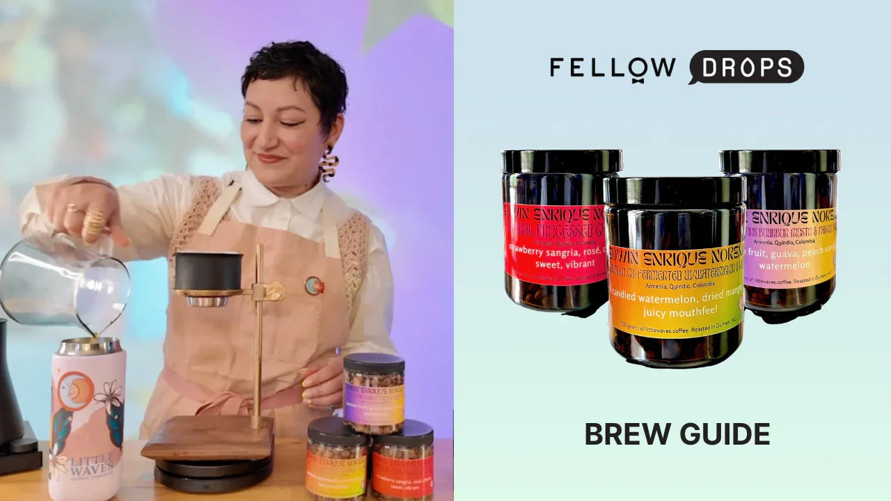 Fellow's Take on Edwin Enrique Noreña Juice Box Processing Set by Little Waves | Brew Recipe | Fellow
