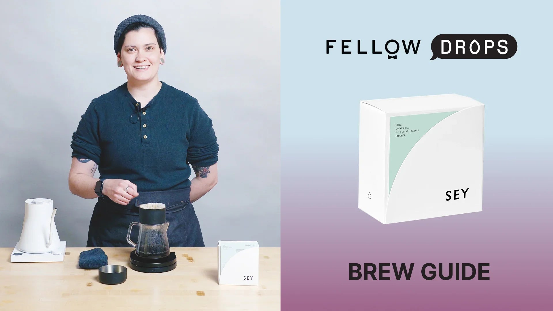 Fellow's Take On Burundi Heza Mutana Hill Washed By SEY | Pour-Over Brew Guide | Fellow