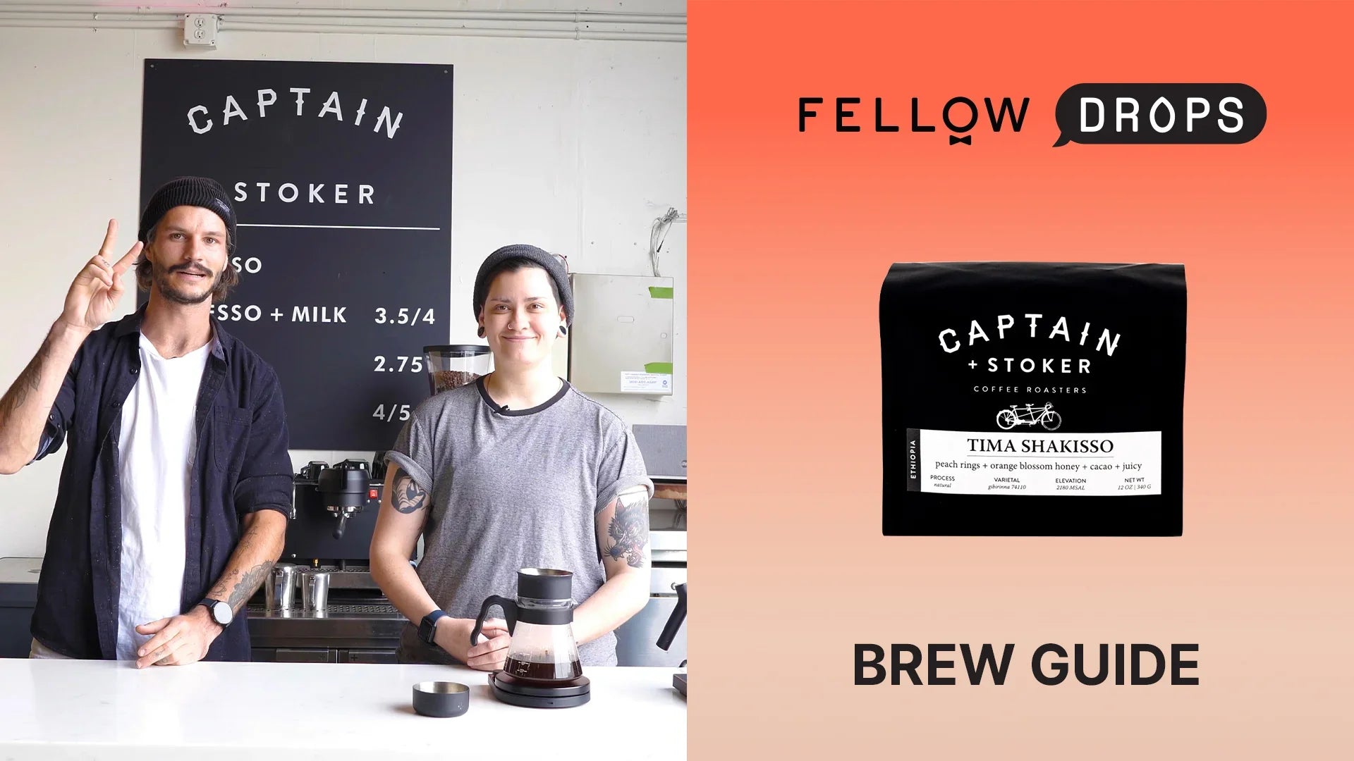 Fellow's Take On Ethiopia Tima Shakisso Guji Natural by Captain + Stoker | Brew Recipe | Fellow