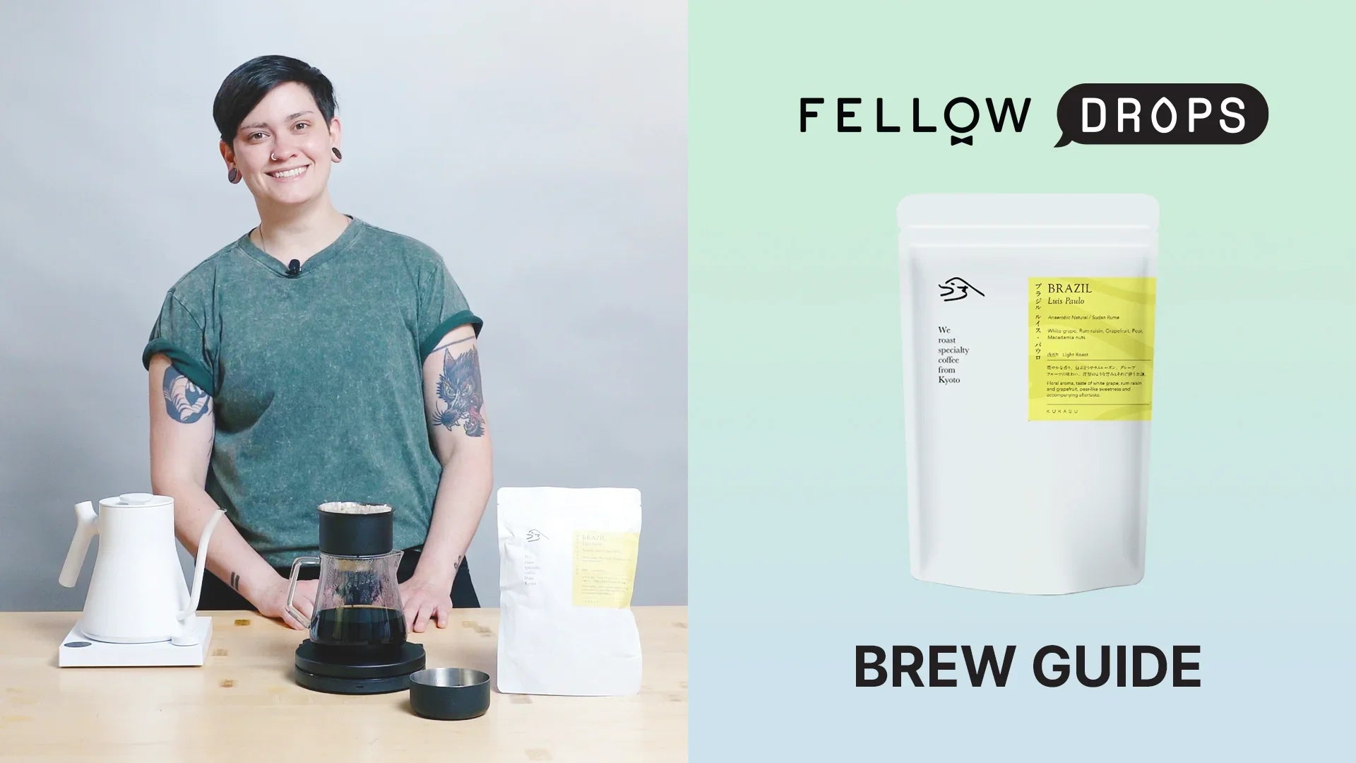 Fellow's Take On Brazil Sudan Rume Anaerobic Natural by Kurasu | Brew Recipe | Fellow