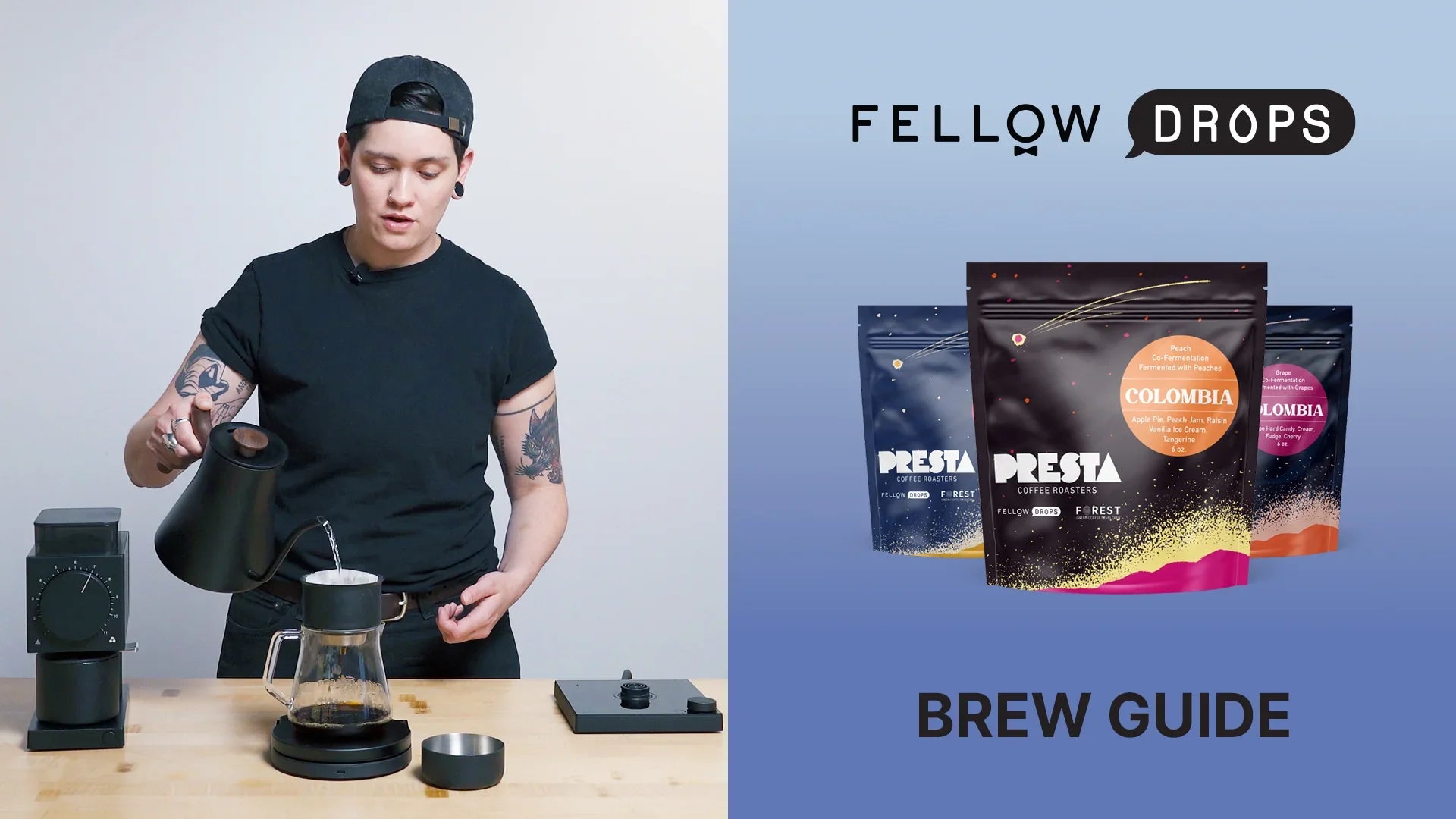 Fellow's Take On Co-Fermented Colombia Huila Coffees by Presta | Brew Recipe | Fellow