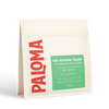 Cream coffee bag labeled Paloma for Paloma Craft Coffee, featuring San Jerònimo Tecoatl coffee.