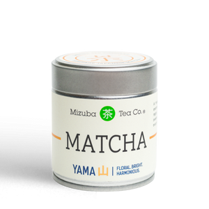 Yama Matcha by Mizuba Tea Co., inspired by Shizuoka, Japan's tea tradition.