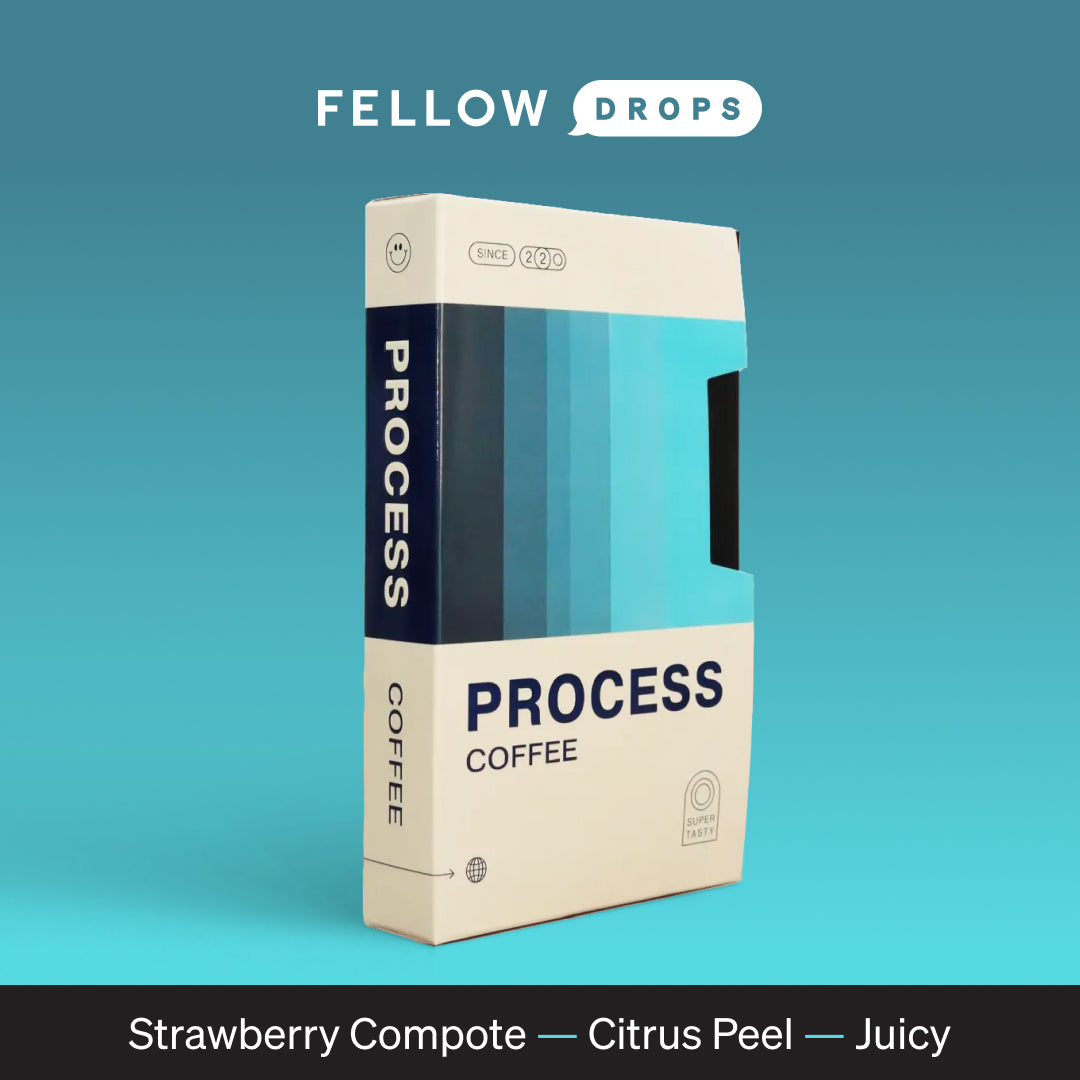 A box of HEX Coffee Roasters Rwanda Nyungwe - Process Coffee on blue; tasting notes below.