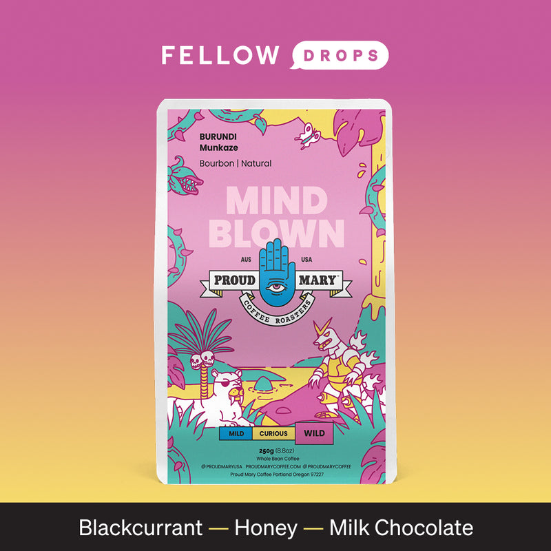 Munkaze Mind Blown by Proud Mary: blackcurrant, honey & milk choc from Burundi (natural).