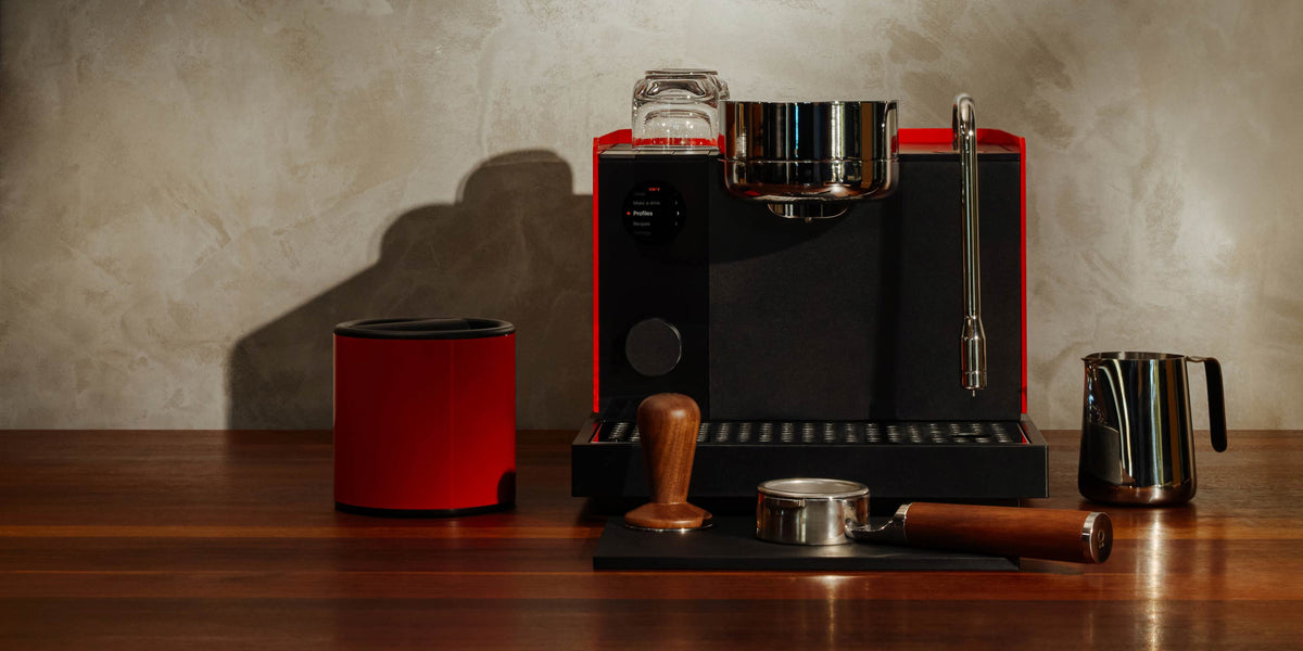 Espresso machine in a contemporary kitchen