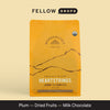 Yellow Wonderstate Coffee Heartstrings bag of organic, natural medium roast Ethiopian coffee.