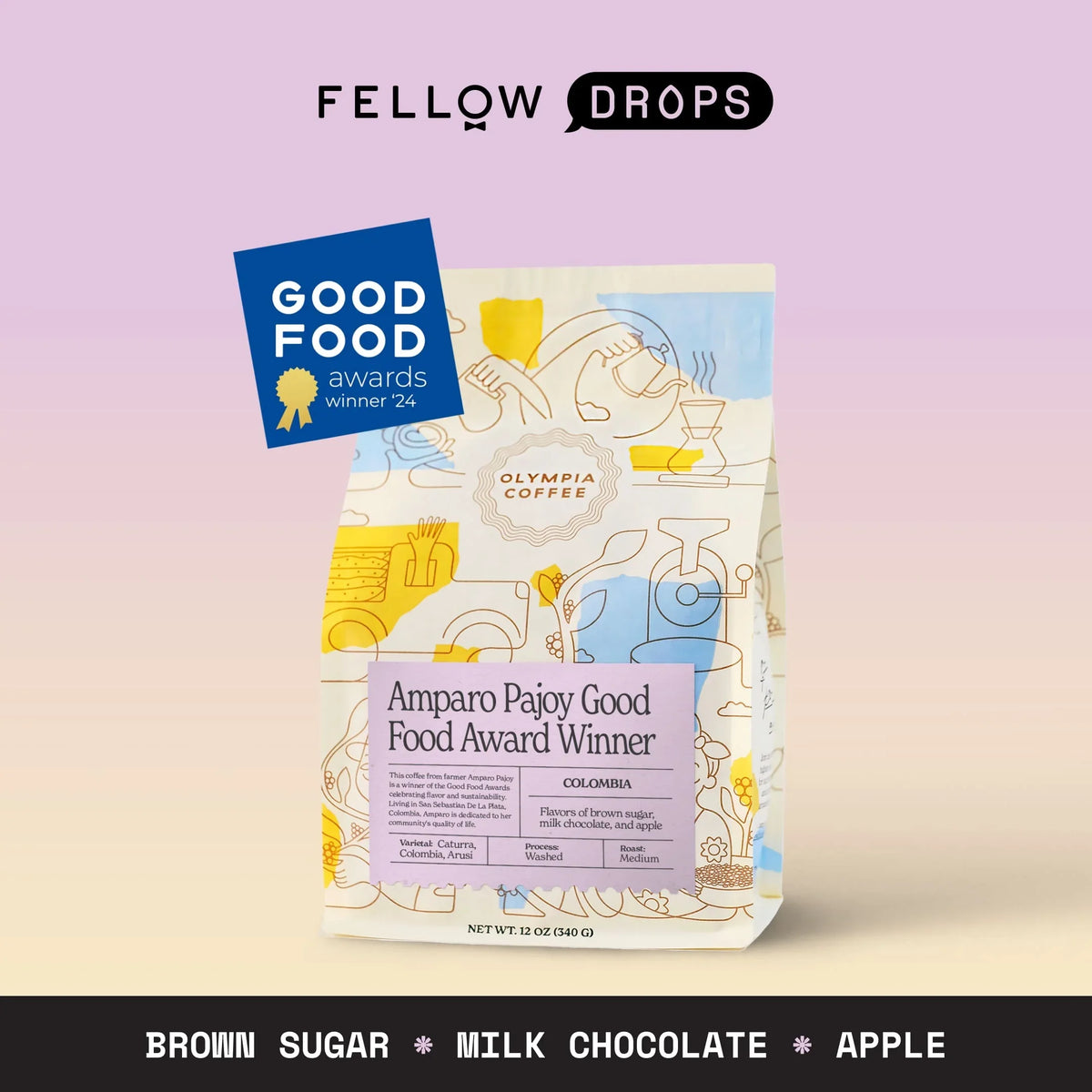 Colombia Amparo Pajoy - Colombia Amparo Pajoy - 12 oz (340 g) | Fellow