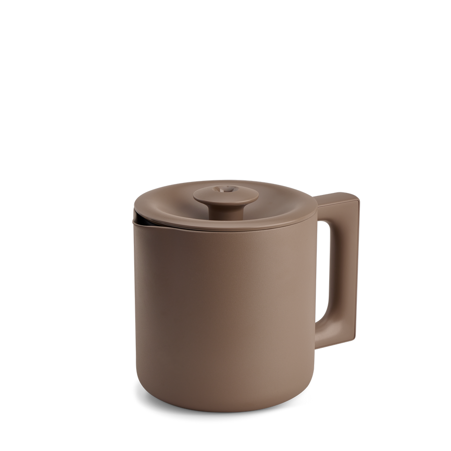 Fellow Aiden Precision Coffee Maker Thermal Carafe + Lid in Malted Chocolate. - media