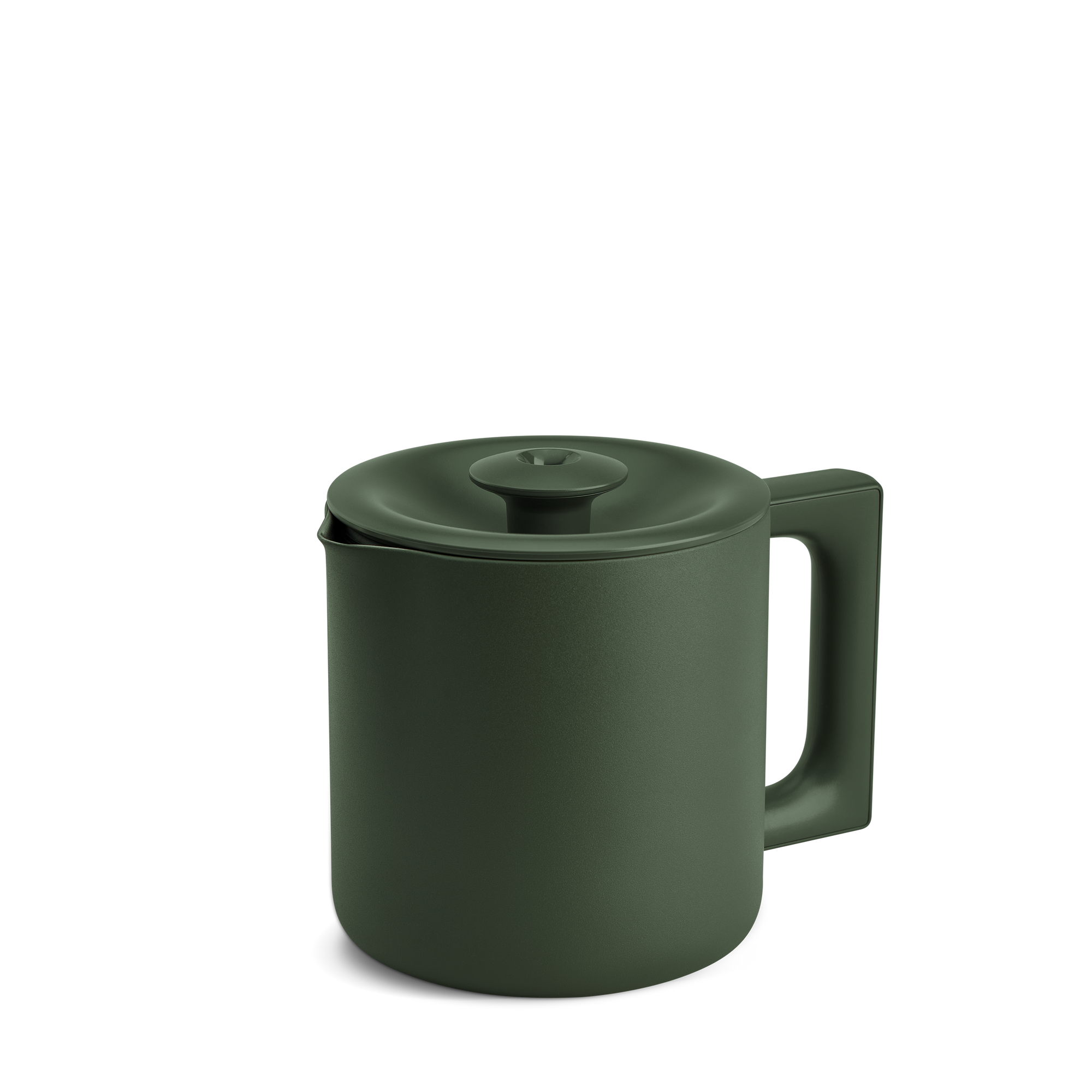 Fellow Aiden Precision Coffee Maker Thermal Carafe + Lid in Woodland, shown on white background.