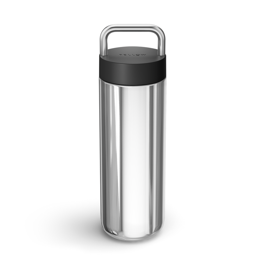 Carter Carry Tumbler-Matte Black + Polished Steel-20 oz-Fellow - media