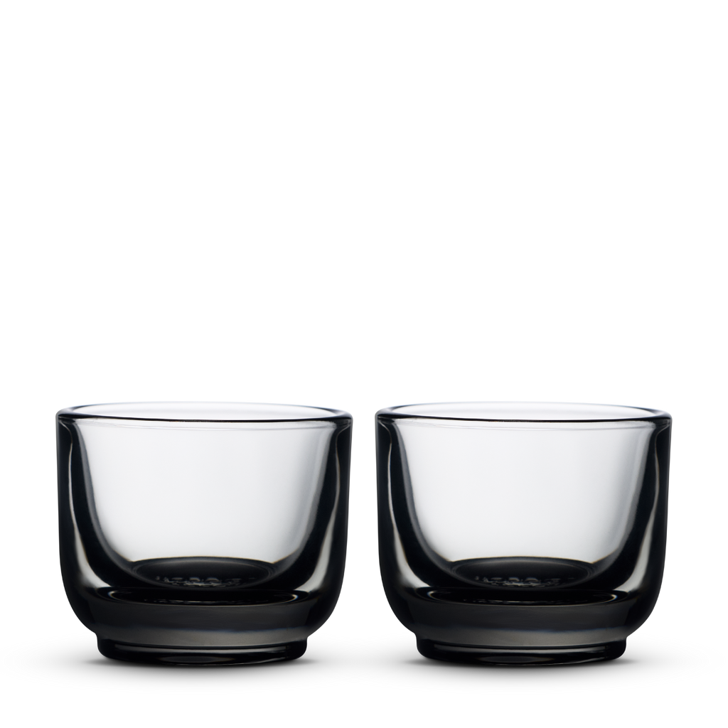 Pirch Espresso Glasses--Latte set of 2 in Garnet