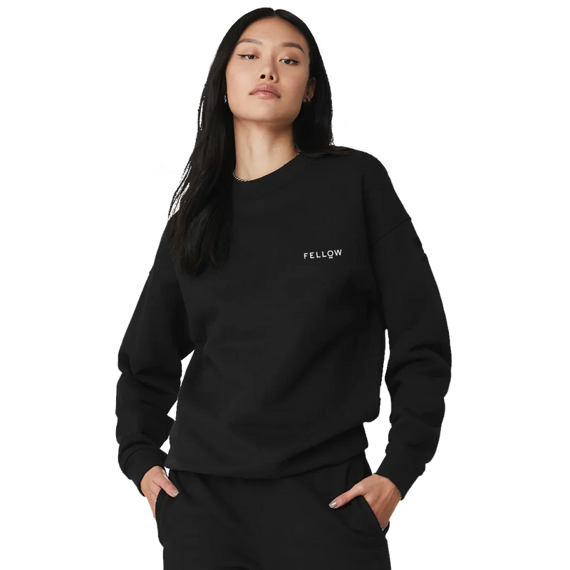 Fellow Logo Black Crew - Fellow Logo Black Crew - S / Black | Fellow