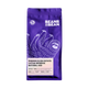 Purple coffee bag with a smiling sloth and Bean & Bean Panama Elida Estate label on front.