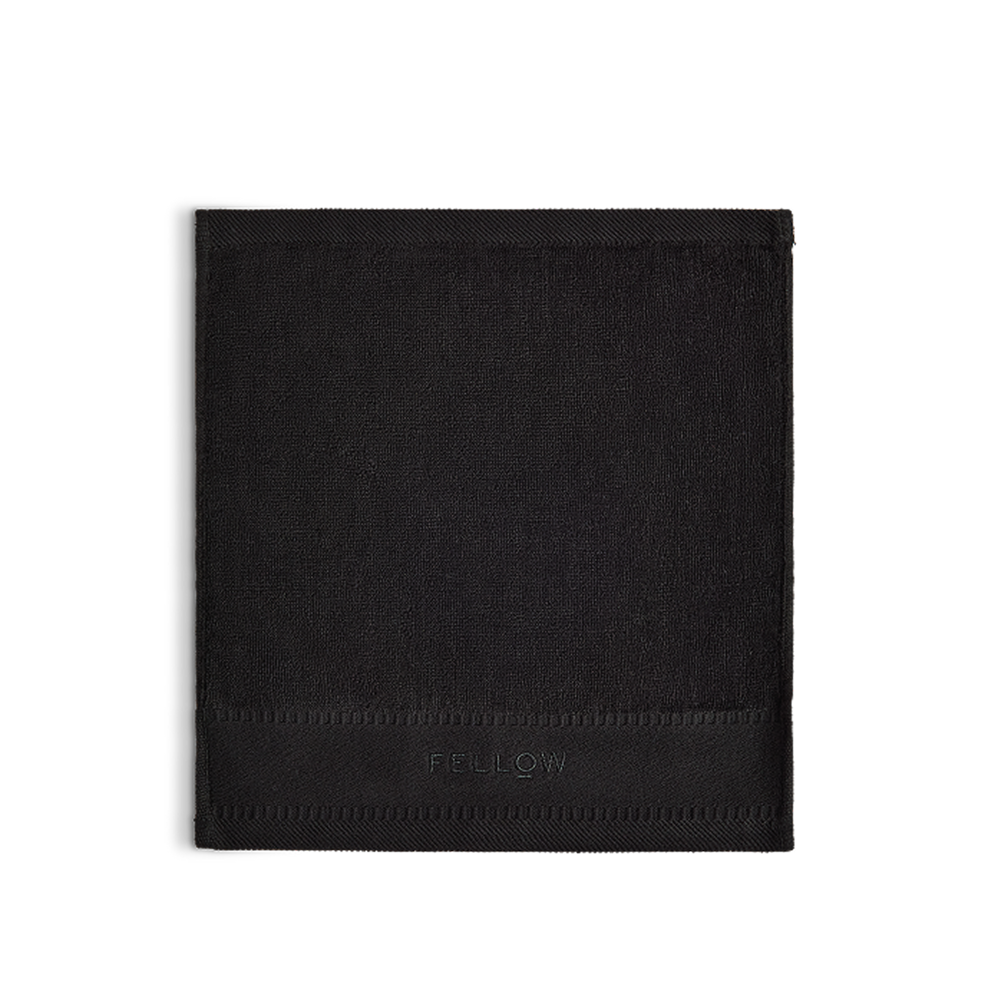 Fellow Espresso Barista Towel Set (3-Pack): black microfiber cloths for cleaning espresso machines.