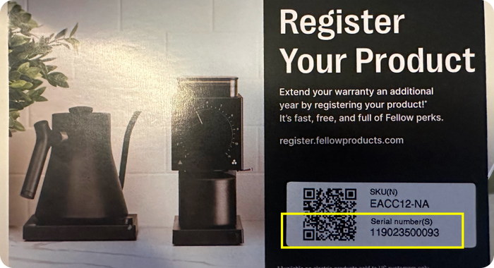 Product Registration