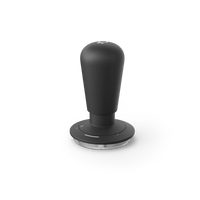 The Fellow Espresso Guided Tamper in black ensures consistent tamping on a white background. - media thumbnail