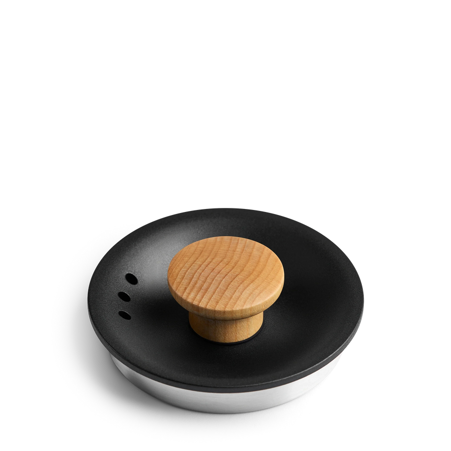 Stagg EKG Lid with Lid Pull - Stagg EKG Lid with Lid Pull - Stagg EKG / Matte Black + Maple | Fellow - media