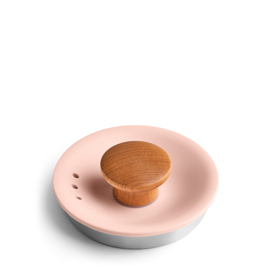 Stagg EKG Lid with Lid Pull - Stagg EKG Lid with Lid Pull - Stagg EKG / Warm Pink + Maple | Fellow - media