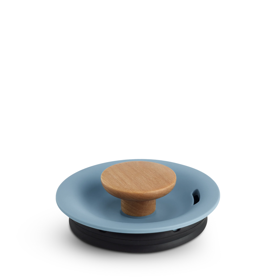 Stagg EKG Lid with Lid Pull - Stagg EKG Lid with Lid Pull - Stagg EKG Pro / Hazy Blue + Maple | Fellow - media