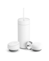 Minimalist white Fellow tumbler with 3-in-1 lid, perfect for coffee lovers and gifting.