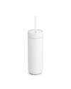 The Fellow Carter Cold Tumbler with lid and straw is shown on a white background.