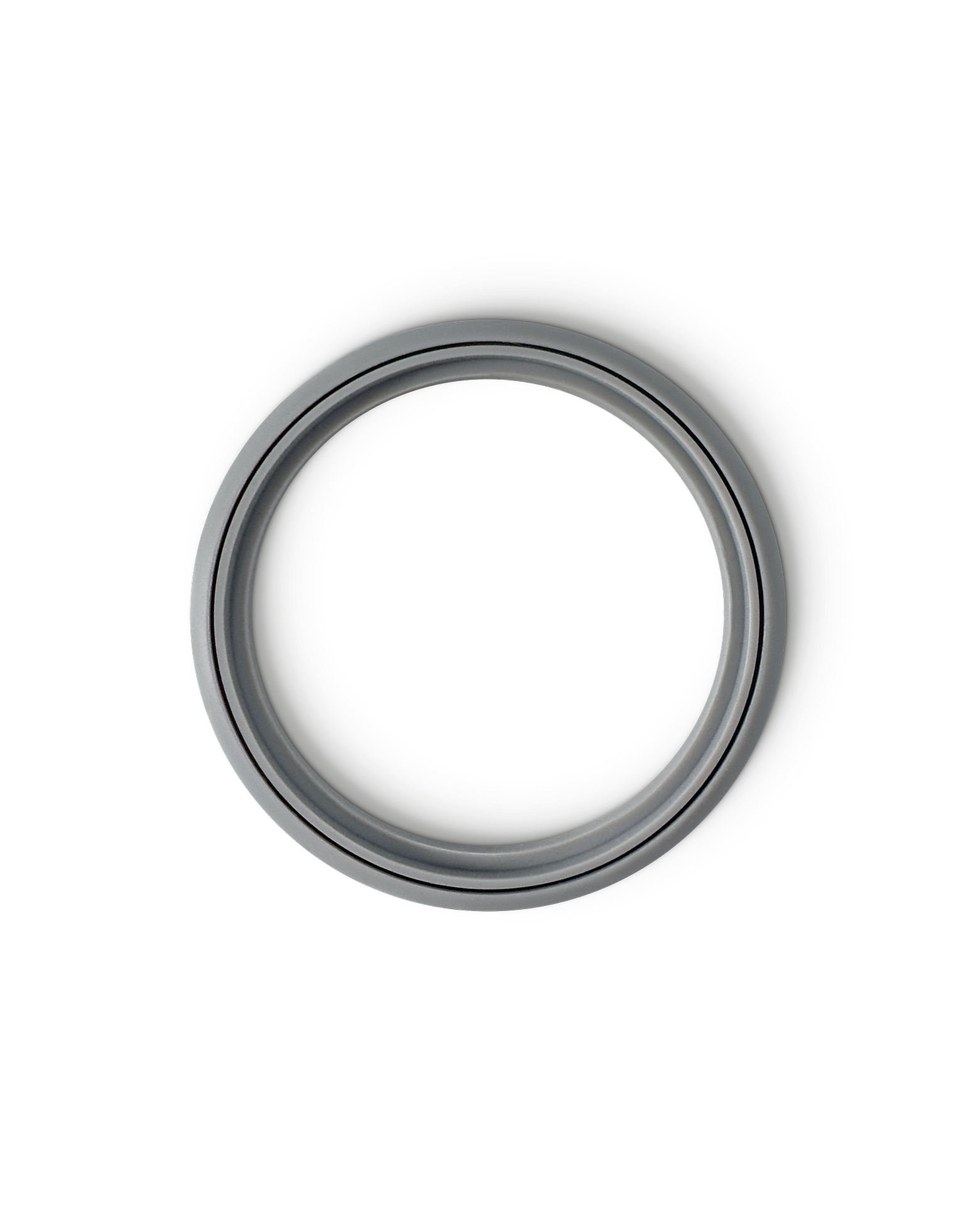 A Fellow Carter Wide Replacement Gasket next to a grey Carters mug on a white background.