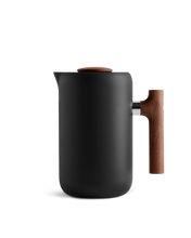 Matte Black + Walnut