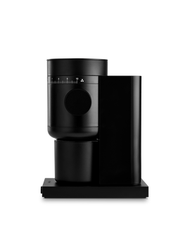 Fellow Opus 2 Conical Burr Grinder in matte black—minimalist and ideal for pour-over coffee.