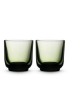 Two Pirch Espresso Glasses by Fellow on a plain white background.