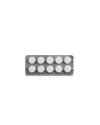 A blister pack of ten Fellow Series 1 Grouphead Cleaning Tablets on a white background.