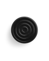 Fellow Espresso Series 1 Base Foot, black with ridges, shown on white background.